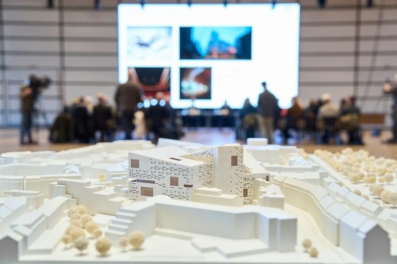 Modell des Siegerentwurfs für den Neubau des Opernhauses Düsseldorf (Foto: © Landeshauptstadt Düsseldorf / Claus Langer)